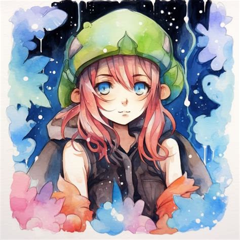 Draw Any Character In Anime Style Watercolor By Floupiguin Fiverr