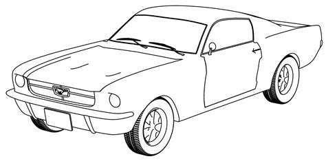 Coloring Pages Mustang Car