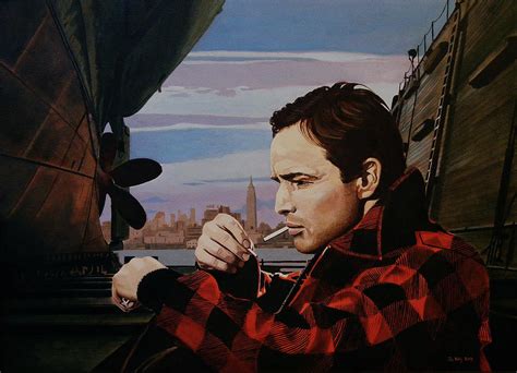 Marlon Brando On The Waterfront Painting By Jo King