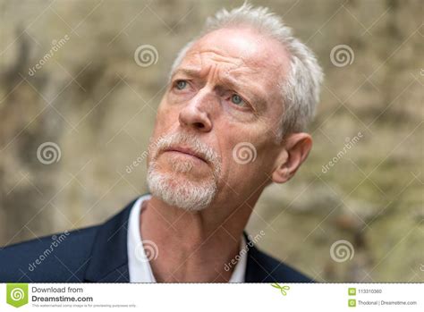 Portrait Of Handsome Mature Man Stock Photo Image Of People Model