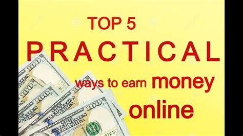 Top 5 Practical Ways To Earn Money Online Youtube