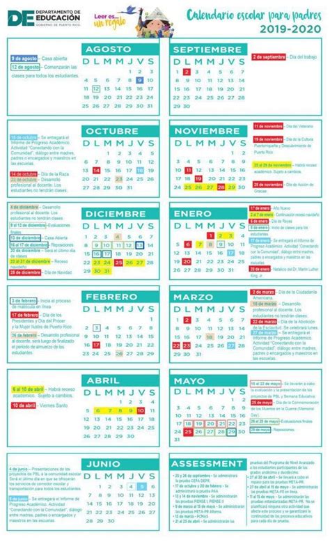 Calendario Escolar 2020 2021 Puerto Rico Calendario Departamento De