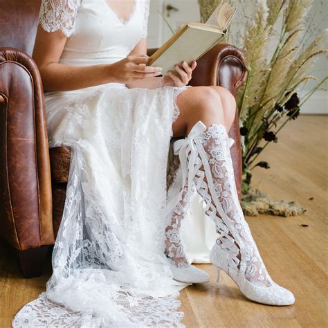 Vintage Lace Wedding Boots And Shoes House Of Elliot