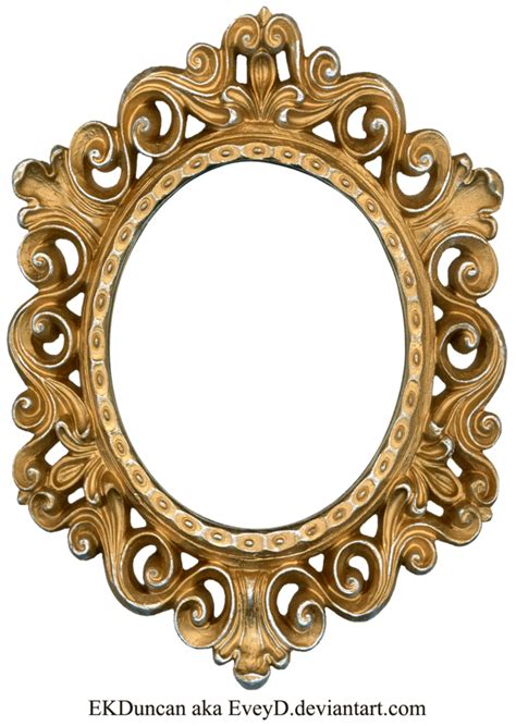 Vintage Gold And Silver Frame Oval By Eveyd On Deviantart 額縁 アンティーク