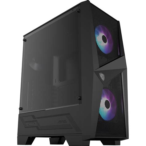 Msi Mag Forge 100r Mid Tower Gaming Case Black Mag Forge 100r Ccl