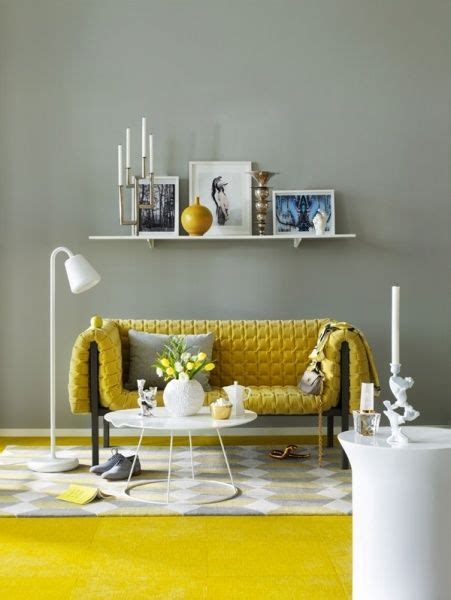 Color Theory And It Was All Yellow Yellow Living Room Sofa Decor