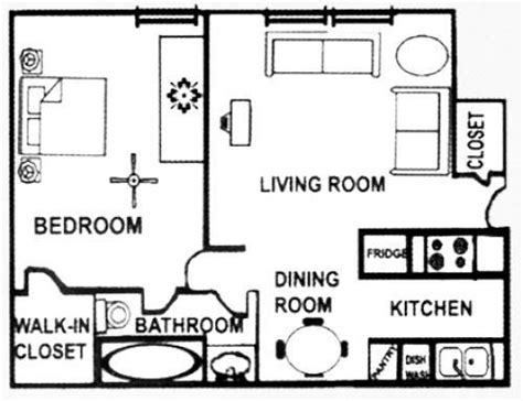 bedroom apartment floor plan  sq ft google search apartment