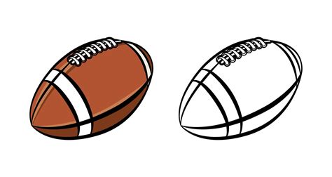 American Football Ball 1518402 Vector Art At Vecteezy