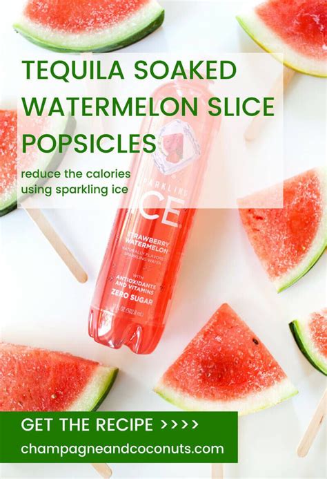 Tequila Soaked Watermelon Slice Popsicles Are The Perfect Solution For