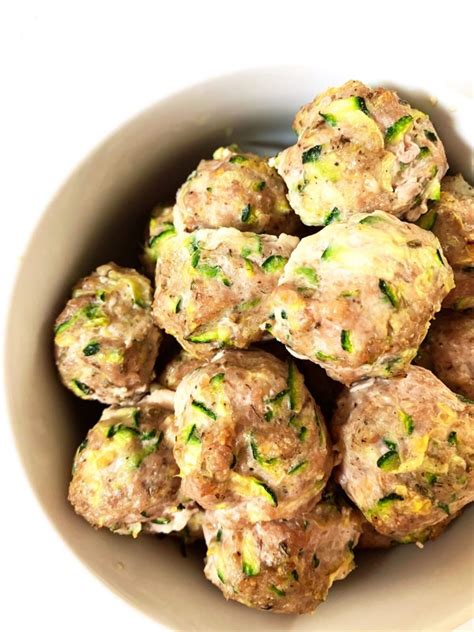 Turkey Zucchini Meatballs Return To The Kitchen Meal