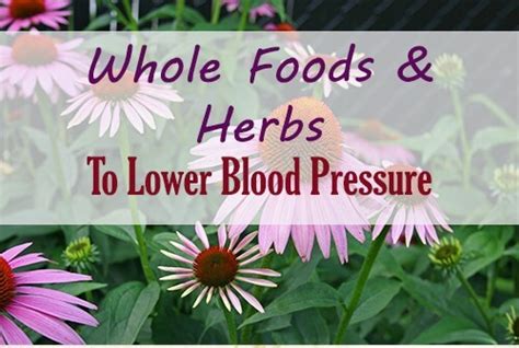 Whole Foods And Herbs To Lower Blood Pressure Naturally Natural And