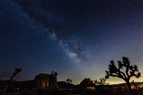 The Milky Way Over Joshua Tree National Park Stock Photo Download