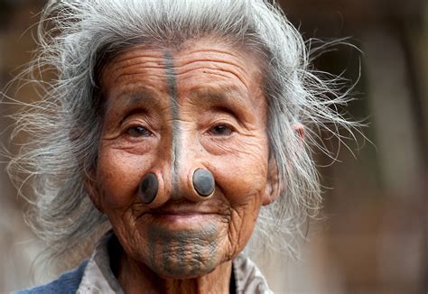 Apatani Women Of North East India And Traditional Nose Plugs Travel
