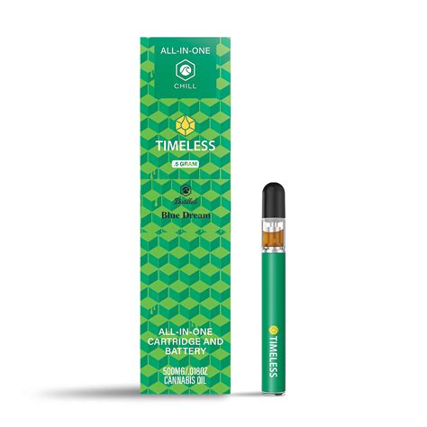 Timeless Vapes Timeless Blue Dream All In One 500mg Chill Leafly