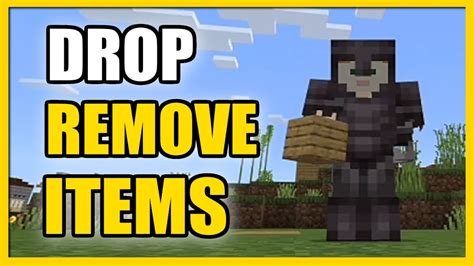 How To Drop Items And Remove From Hotbar In Minecraft Fast Method Youtube