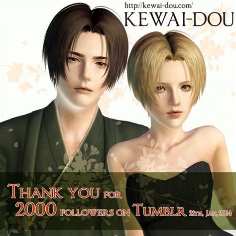 Tumblr3000 Hair For The Sims3 Kewai Dou