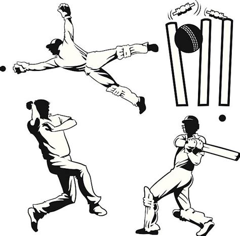 cricket bat and ball pics illustrations royalty free vector graphics and clip art istock