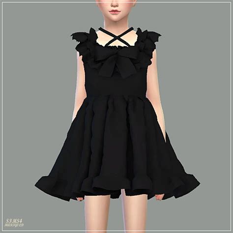 Sims4 Marigold Pure Doll Dress • Sims 4 Downloads