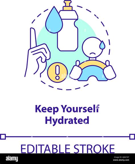 Keep Yourself Hydrated Concept Icon Stock Vector Image And Art Alamy
