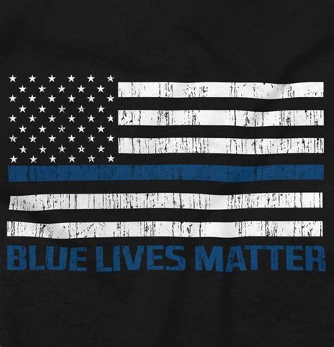 Blue Lives Matter Flag T Shirt Tactical Tees