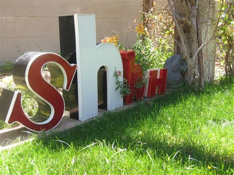 I Love Vintage Sign Letters From Buildingsin My Garden Vintage