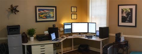 Whether you are working, looking for work or simply absorbing a new reality to achieve this setup, place your laptop on a stack of books and connect a keyboard, which. My new home office setup : battlestations