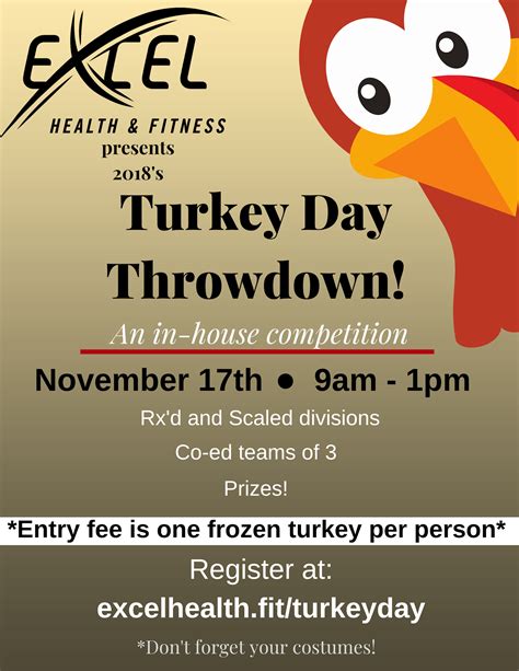 Turkey Day Throwdown 2018 Workouts Powered By Competition Corner