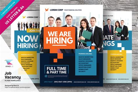 Job Vacancy Flyer Templates | Creative Photoshop Templates ~ Creative ...