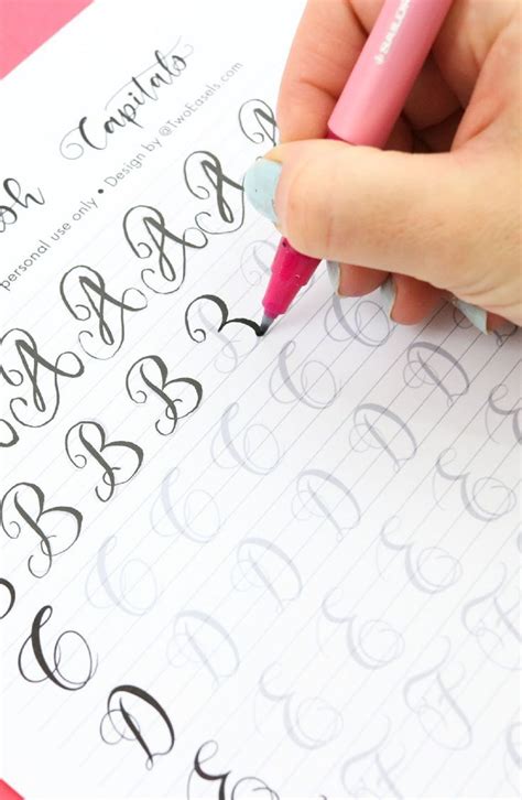 Practice Your Modern Calligraphy Flourishes These Are So Pretty And Right The Right Size