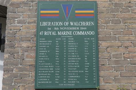 Gedenkteken 47th Royal Marines Commando Dishoek Dishoek Tracesofwarnl