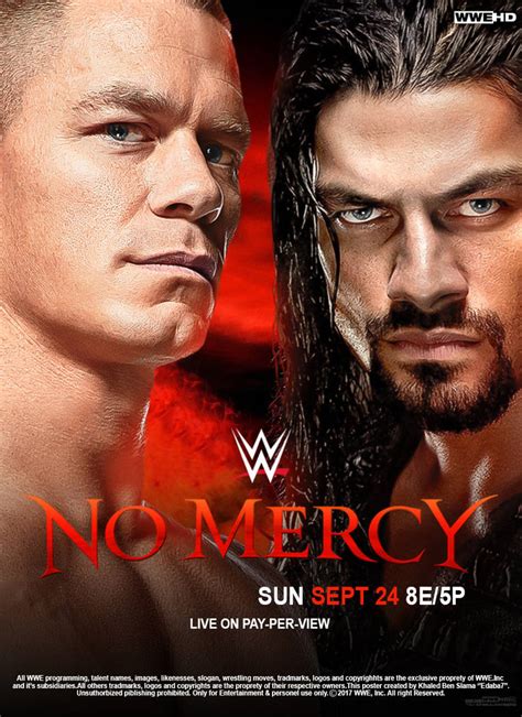 wwe no mercy 2017 poster by edaba7 on deviantart