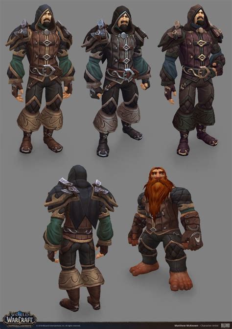 Artstation World Of Warcraft Kul Tiras Quest Leather Armor Matthew