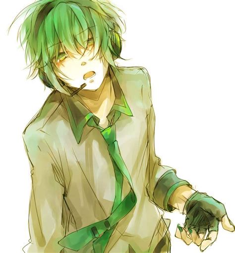 Pinterest Anime Boys Anime Green Hair Anime Hair Vocaloid Mint