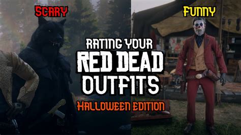 Rating Your Outfits In Red Dead Halloween Edition Youtube
