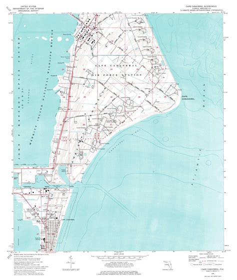Cape Canaveral Topographic Map Fl Usgs Topo Quad 28080d5