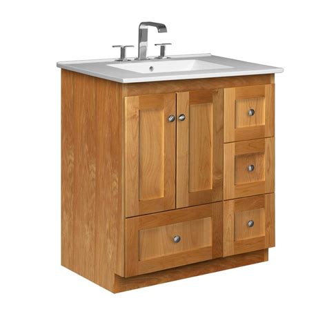 33.75 h x 38 w x 18 d finish: Strasser Woodenworks Simplicity 31" Single Bathroom Vanity ...