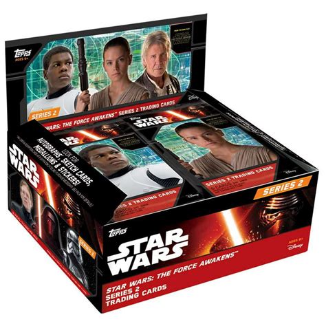 Star Wars Series 2 The Force Awakens Trading Card Retail Box Walmart