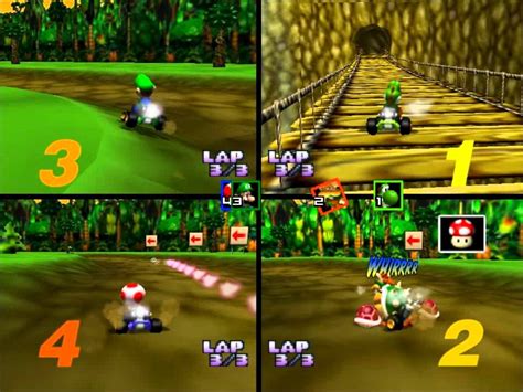 Mario Kart 64 4 Players Parte 2 By Omegajejeneswmv Youtube