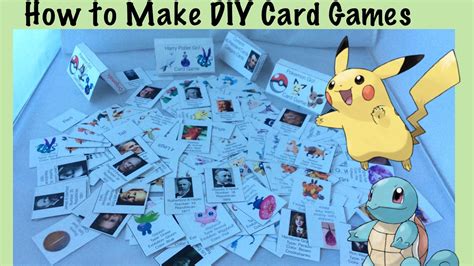 How to make a card. How to Make DIY Card Games (Pokemon, Harry Potter, Presidents) - YouTube