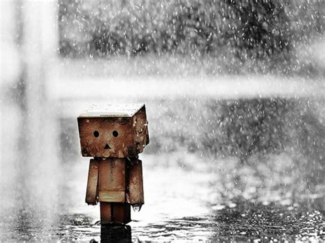 Sad Mood Sorrow Dark People Love Danbo Rain Drops Wallpaper 1600x1200