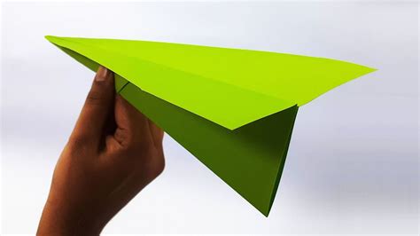 How To Fold A Paper Airplane That Flies Far Very Easy And Simple Paper
