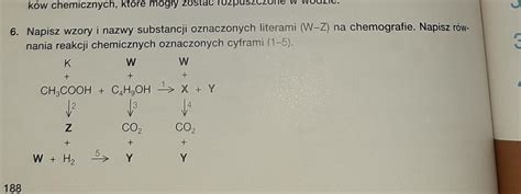 Napisz Wzory Cząstek Oznaczonych Na Chemografie Literami - ZAŁĄCZNIKNapisz wzory i nazwy substancji oznaczonych literami (W-Z) na