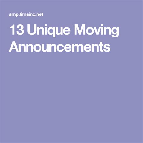 13 Unique Moving Announcements Moving Announcements Announcement Moving