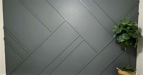 This piece of wood wall art is a real eye catcher. Geometric Accent Wall | Hometalk