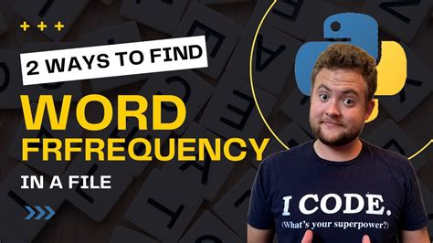How To Find Most Frequent Word In Text File In Python Youtube