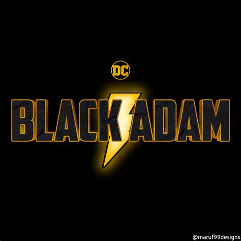 Fanart I Made A Black Adam Movie Logo Cant Wait For Dc Fandome R