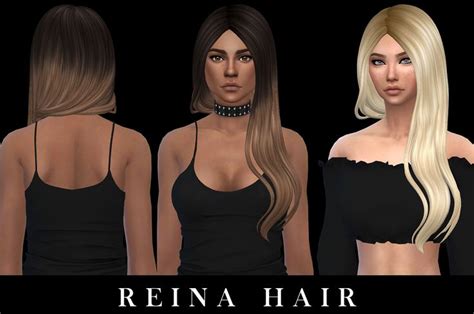 Leo 4 Sims Reina Hair Retextured Sims 4 Hairs Sims Hair Sims 4 Sims