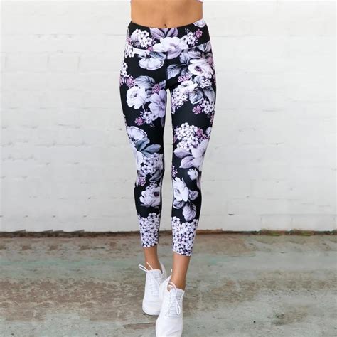 floral printed yoga leggings quick dry yoga pants women leggins sport women fitness running