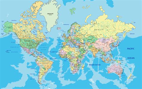 Political World Map Poster Mapa Mural Del Mundo Mapas Del Mundo Y Images
