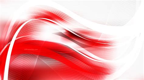Abstract Red And White Wave Lines Background